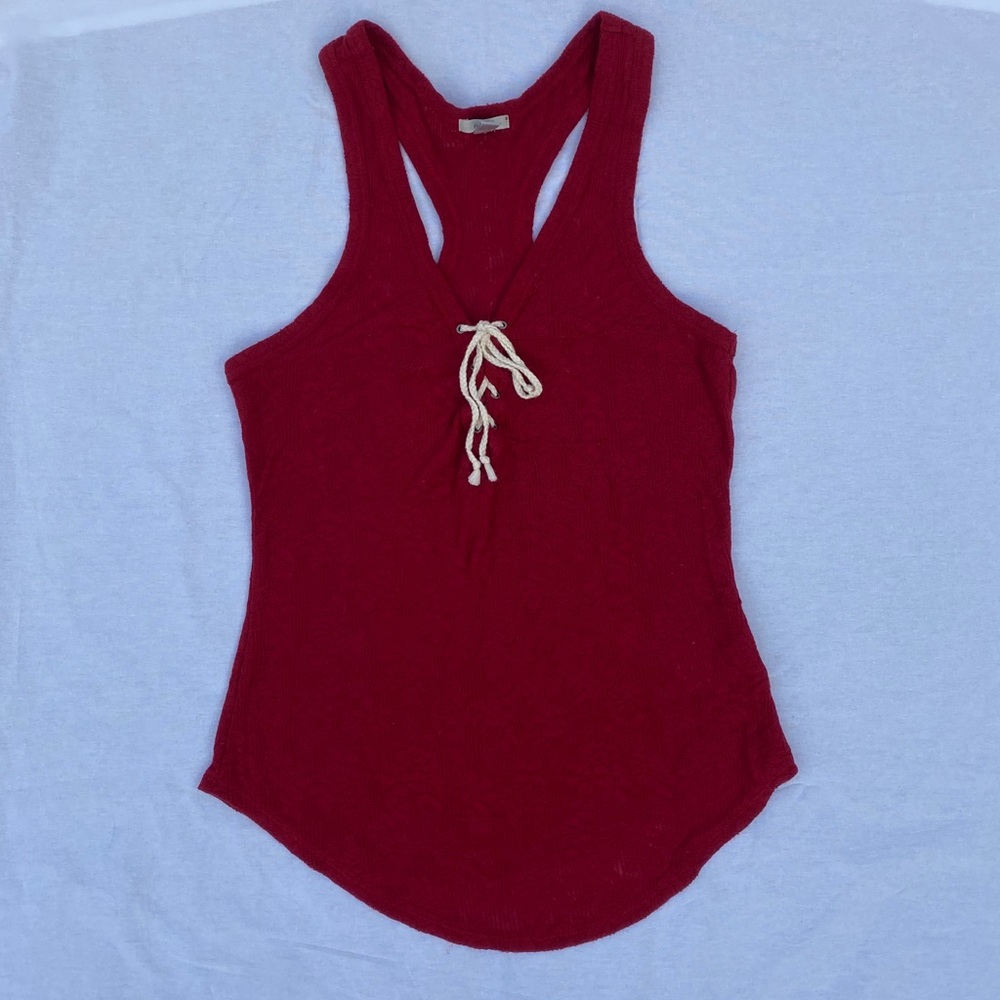 Red tank - only worn once!